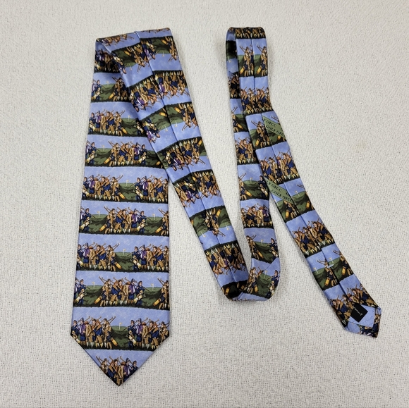 NWT Rare Guy Buffet 100% Silk Tie - Picture 2 of 9